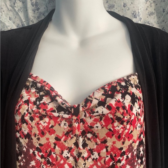 Black cardigan with built in blouse - Picture 2 of 4